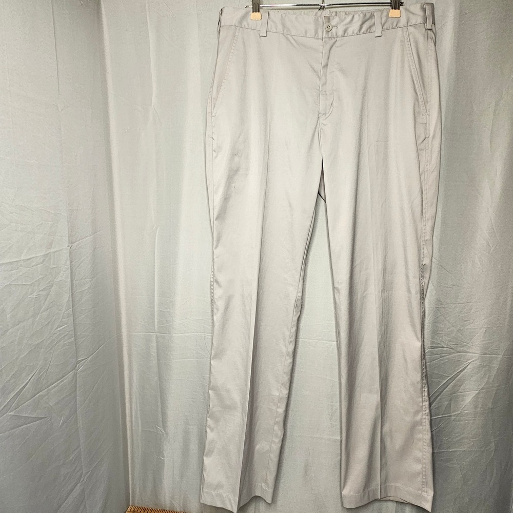 Nike Golf Pants Mens 34x34 Beige Dri-FIT Straight Leg 597323-063 Khaki Chino